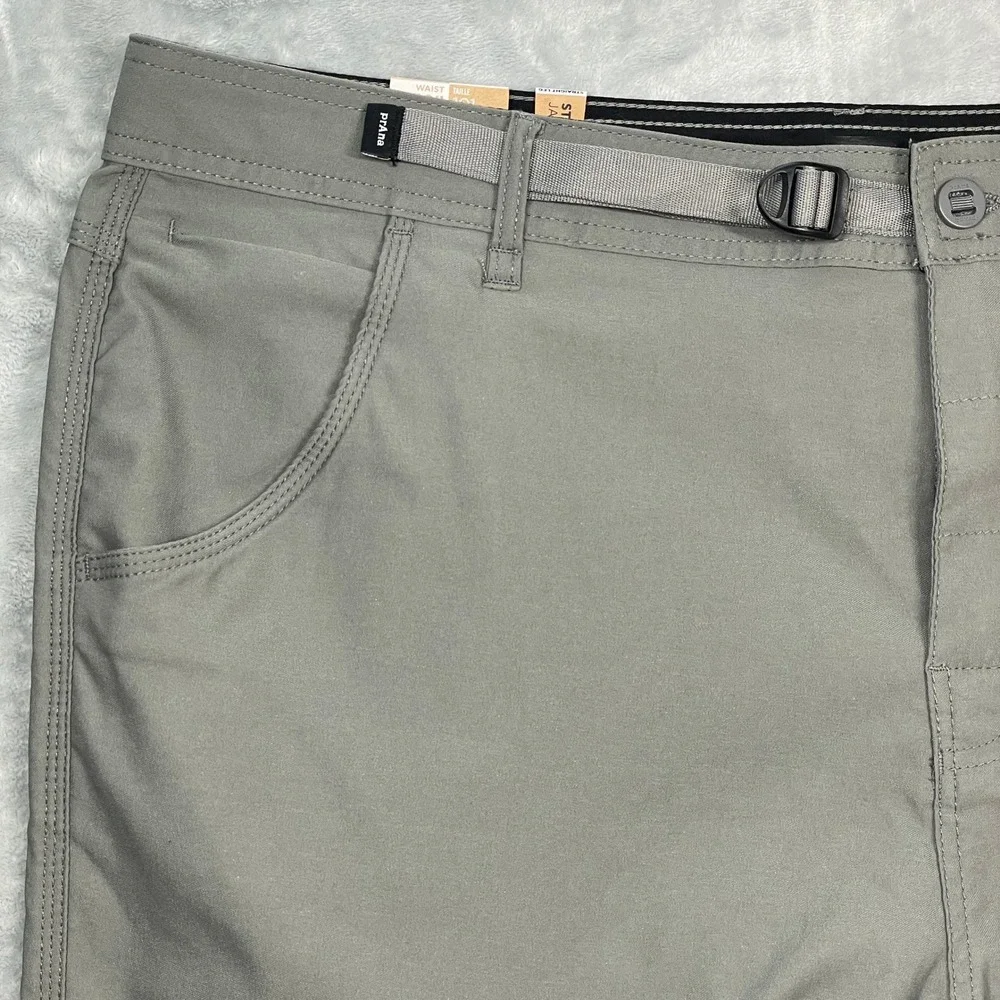 Prana Zion Pants Mens 40x32 Gray Relaxed Fit Straight Leg Hiking Cargo New